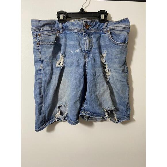 Denim - Est. 1946 Denim Jean Shorts Womens Size 10 Modern Destroyed Skinny Lightweight